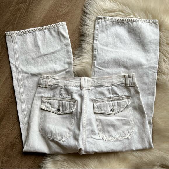 Citizens of Humanity Wide Leg Eva Utility Crop Jeans size 32 - Picture 9 of 10